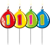 Kaars 1 Jaar Ballon 8cm